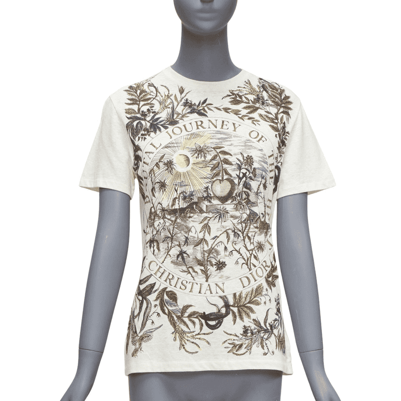 Dior Brutal Journey Shirt Ecru Linen Never worn - Front View