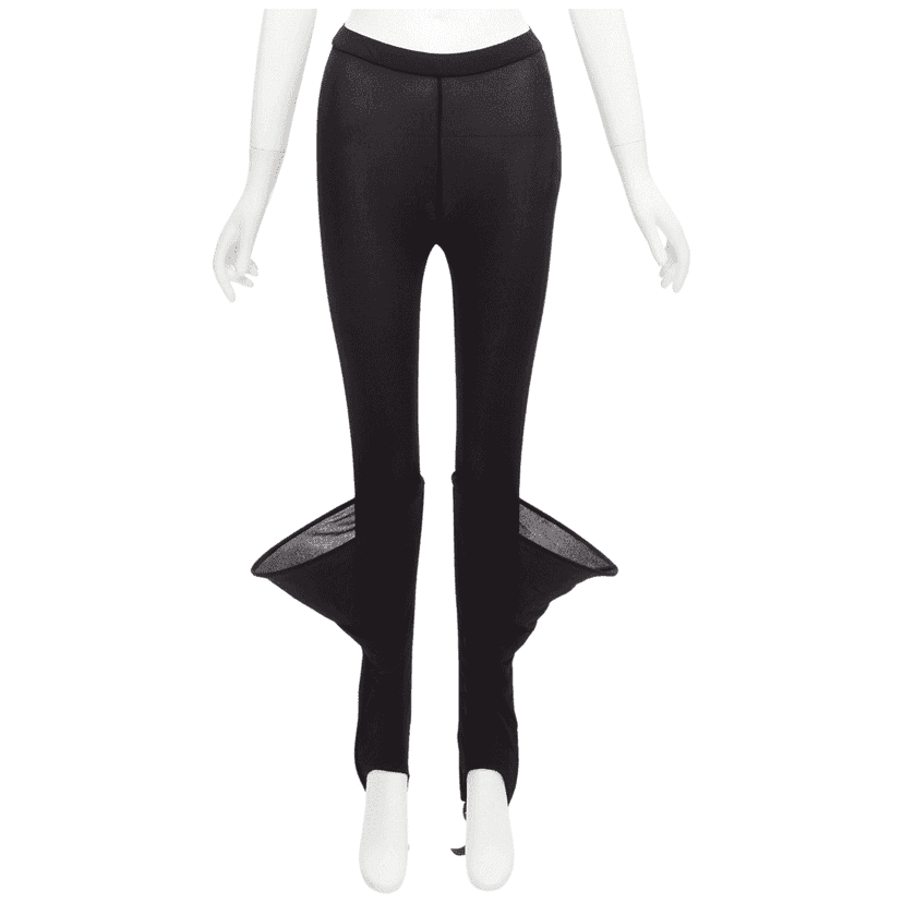 Loewe Hoop Sheer Leggings Black Viscose Very good condition - Front View