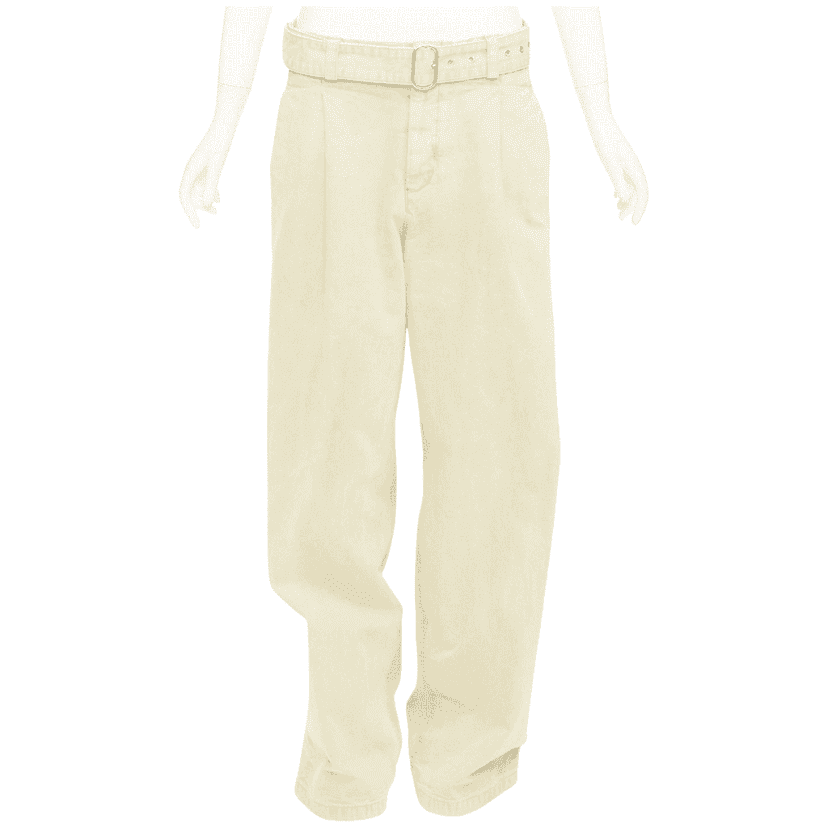 Jil Sander Trim Jogger Pants Yellow Cotton Very good condition - Front View