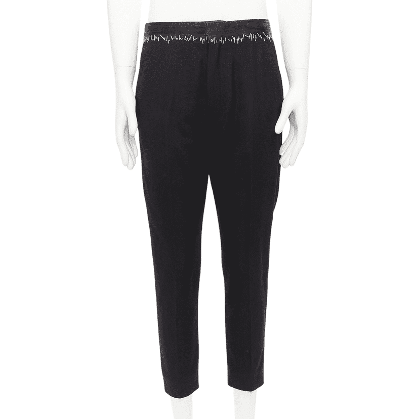 Haider Ackermann Topstitch Wool Pants Black Wool Good condition - Front View