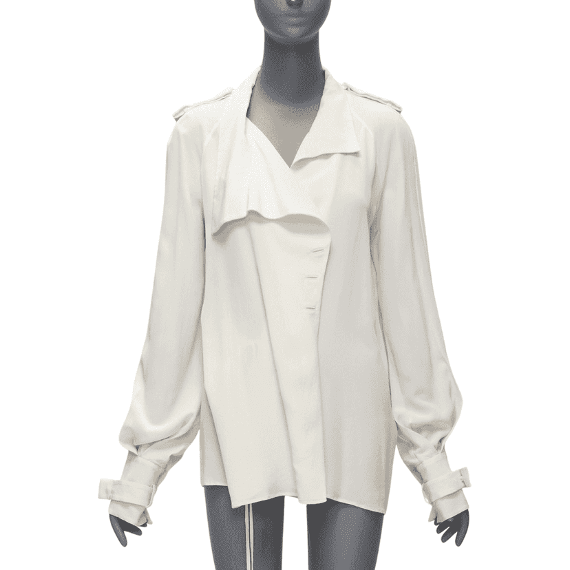 Tom Ford Silk Trench Jacket Beige Silk Very good condition - Front View