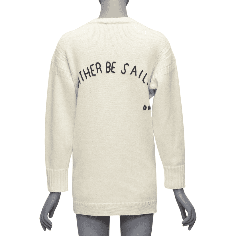 Dior Rather Be Sailing Ecru Wool Good condition - Front View