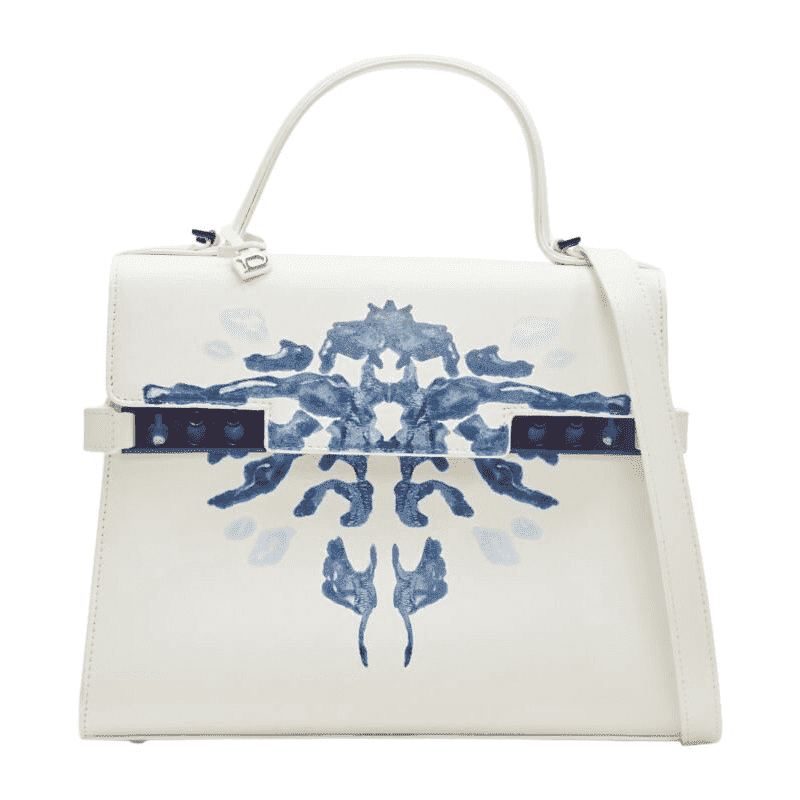 Delvaux Peekaboo PVC Bag White Leather Very good condition - Front View