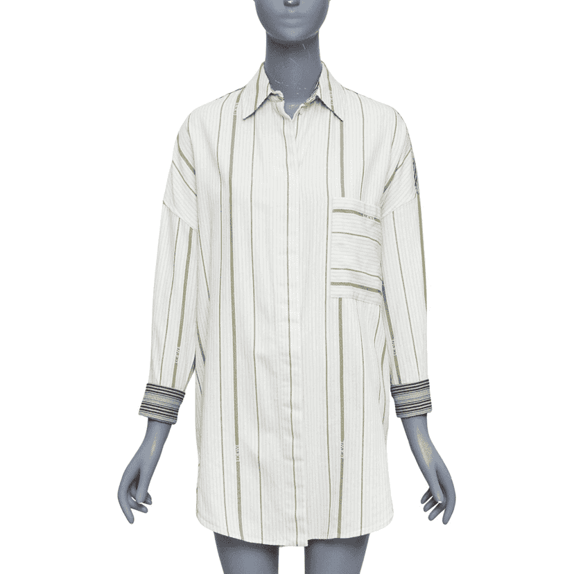 Loewe Striped Oversized Shirt MultiColor Wool Very good condition - Front View