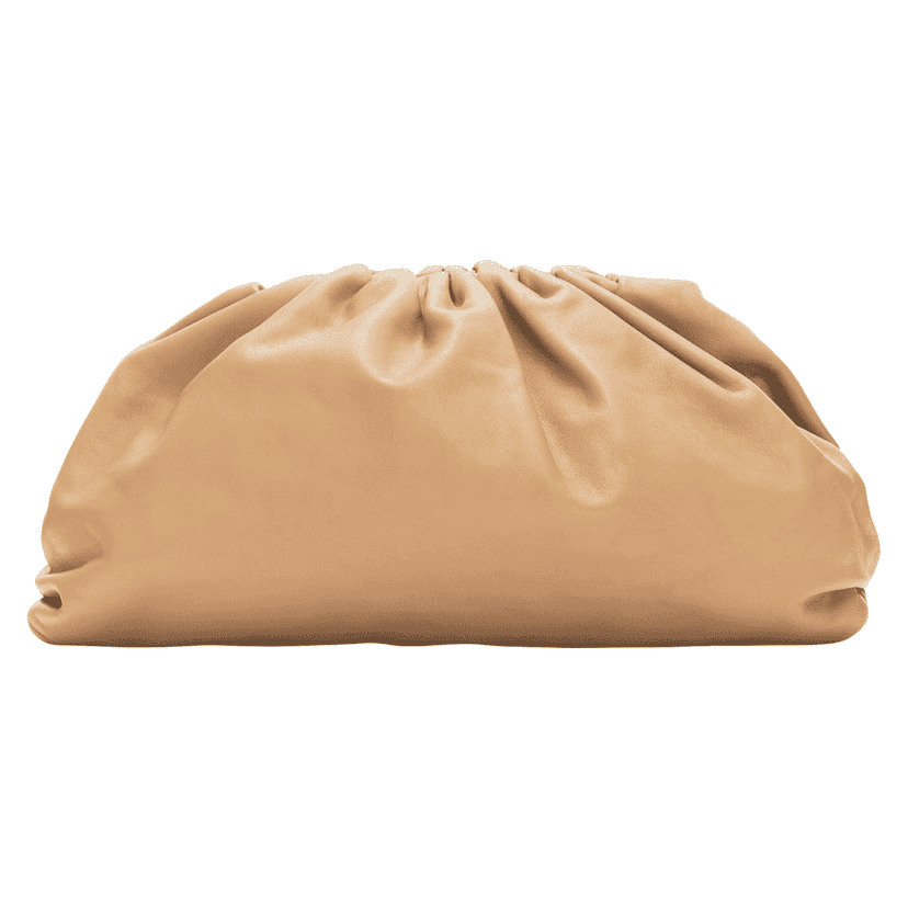 Bottega Veneta The Pouch Beige Leather Very good condition - Front View