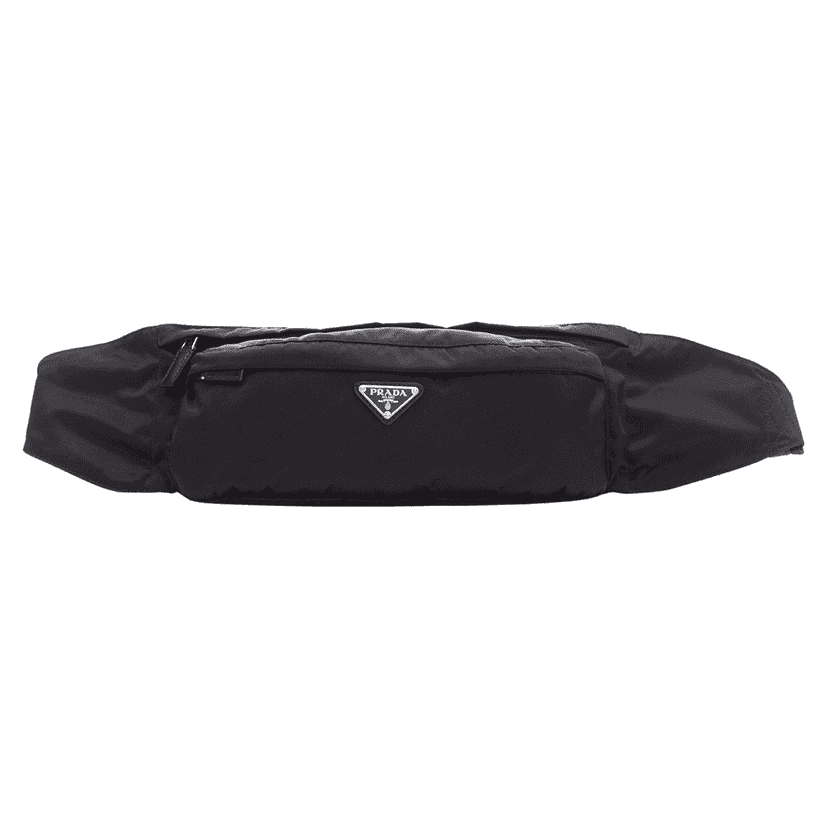 Prada Arrow Tassel Clutch Black Very good condition - Front View