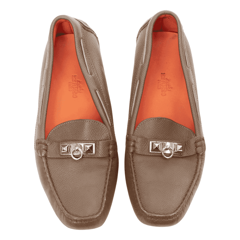 Hermès Irving Brown Leather Fair condition - Front View