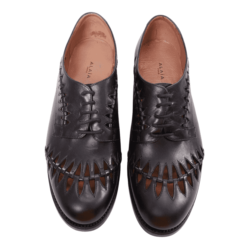 Alaïa Goodyear AAX971 Black Leather Very good condition - Front View