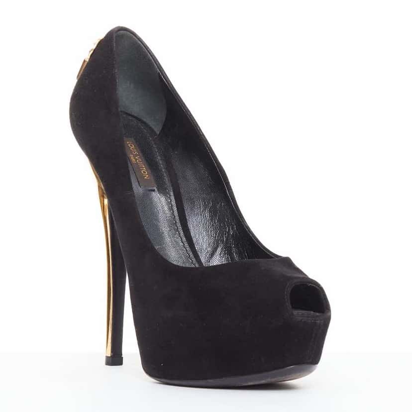 Louis Vuitton Oh Really Black Suede Good condition - Front View