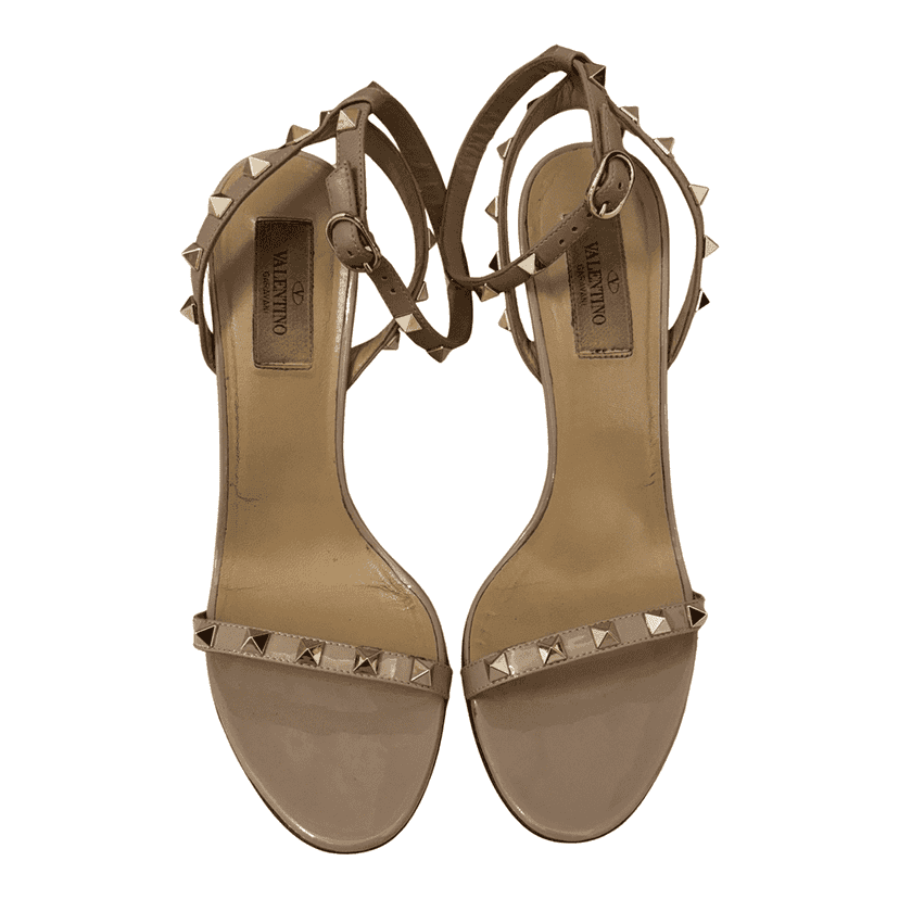 Valentino Garavani Rockstud Beige Leather Good condition - Front View