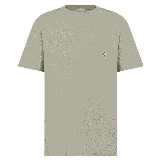 Dior Diamond CD Beige Cotton Never worn, with tag - Front View