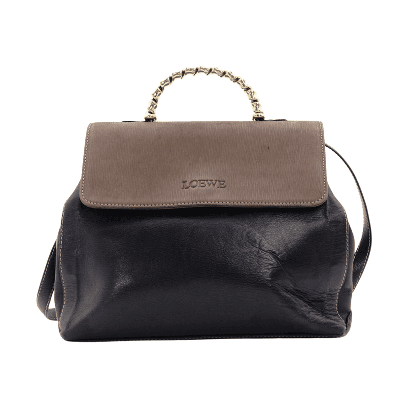 Loewe Velasquez handbag Black Leather Leather Very good condition - Front View