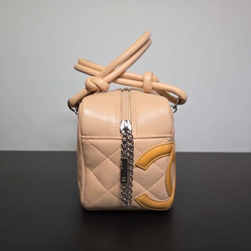 Chanel Cambon Ligne Beige Leather Very good condition - Model View