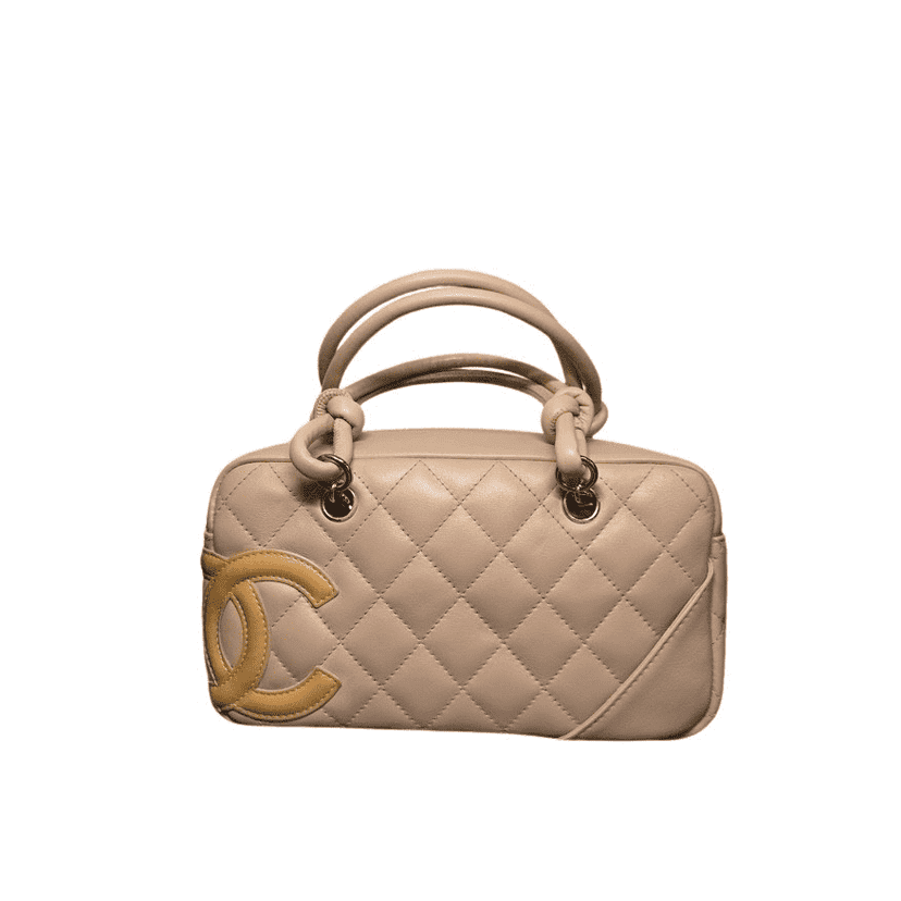 Chanel Cambon Ligne Beige Leather Very good condition - Front View