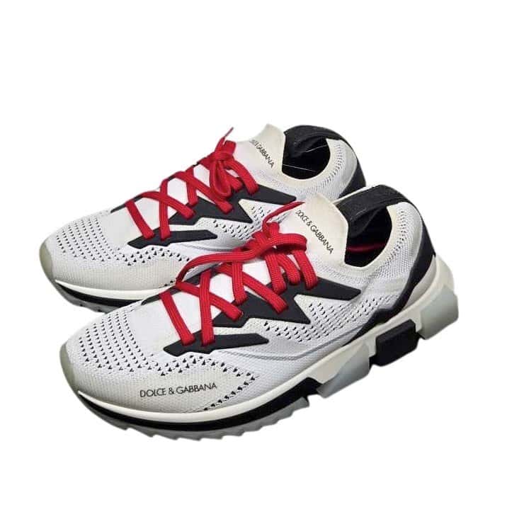 Dolce & Gabbana Mesh and Rubber Sorrento Sneakers MultiColor Cotton Never worn, with tag - Front View