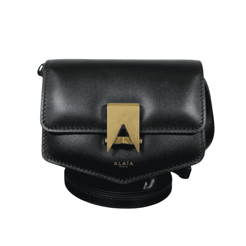 Alaïa Le Papa Mini leather shoulder bag Black Leather Never worn, with tag - Front View