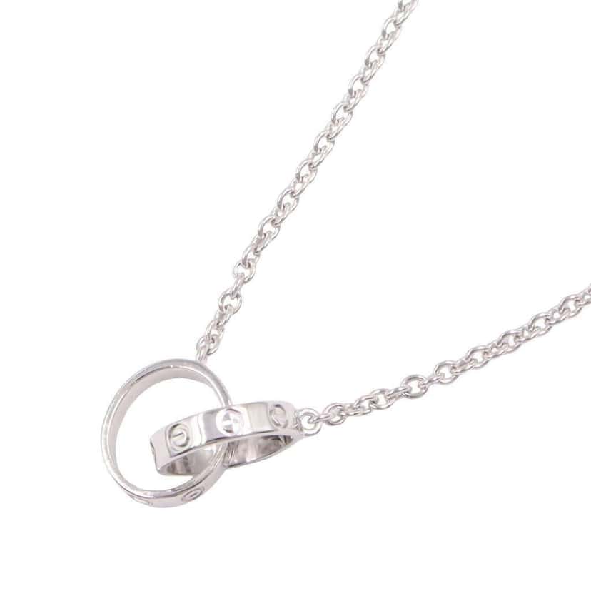 Cartier 18K White Gold Love Necklace Silver White Gold Good condition - Front View