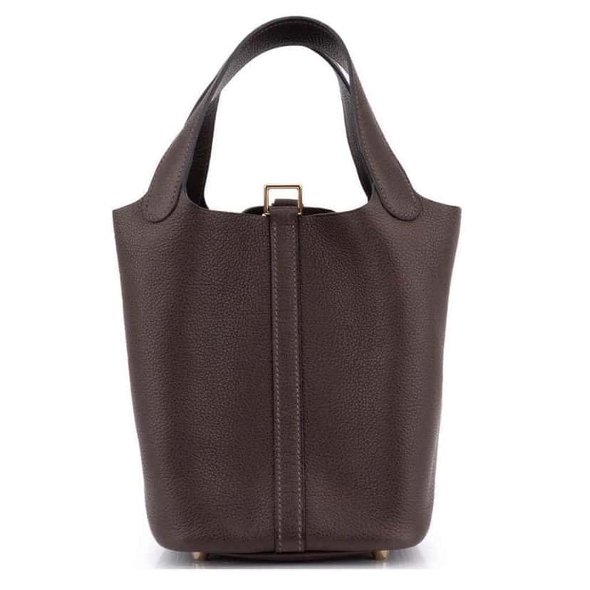 Hermès Picotin Brown Leather Never worn - Back View