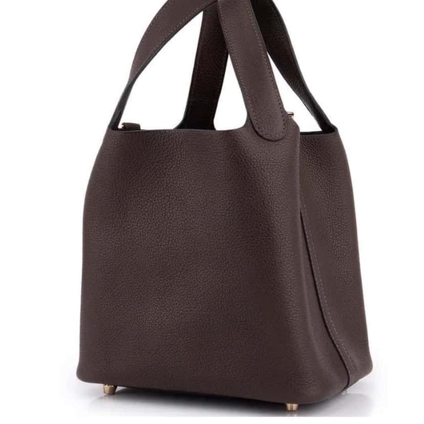 Hermès Picotin Brown Leather Never worn - Model View