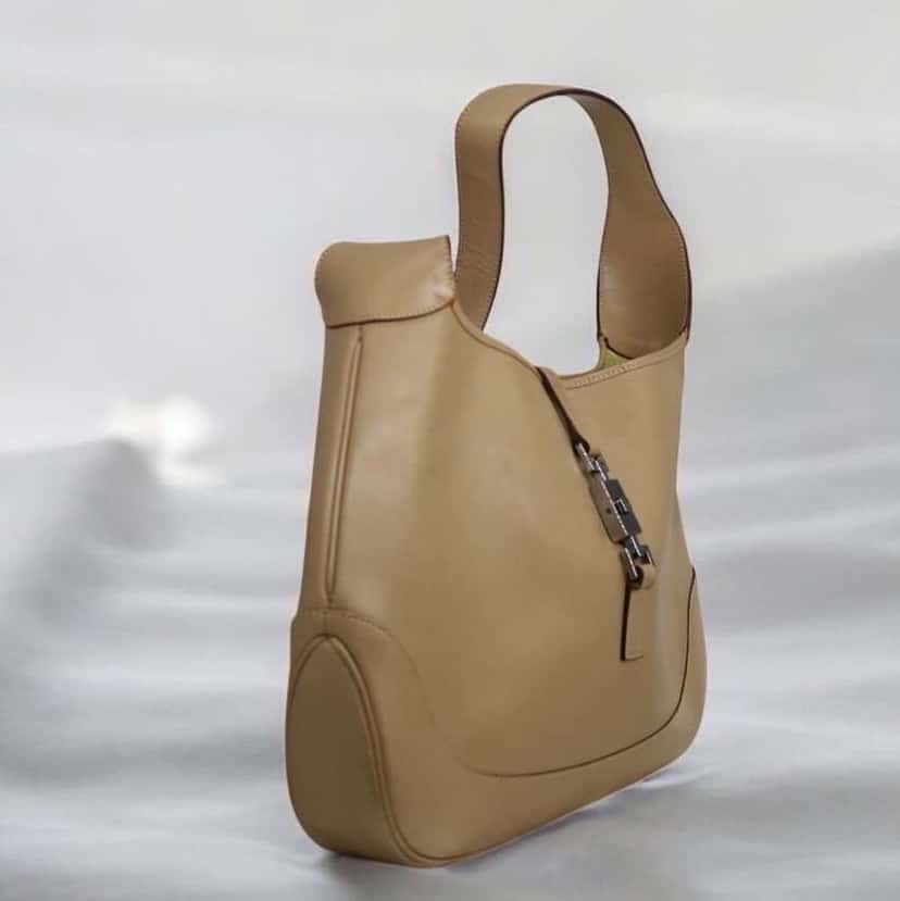 Gucci Jackie 1961 Beige Leather Metal Fair condition - Inside View