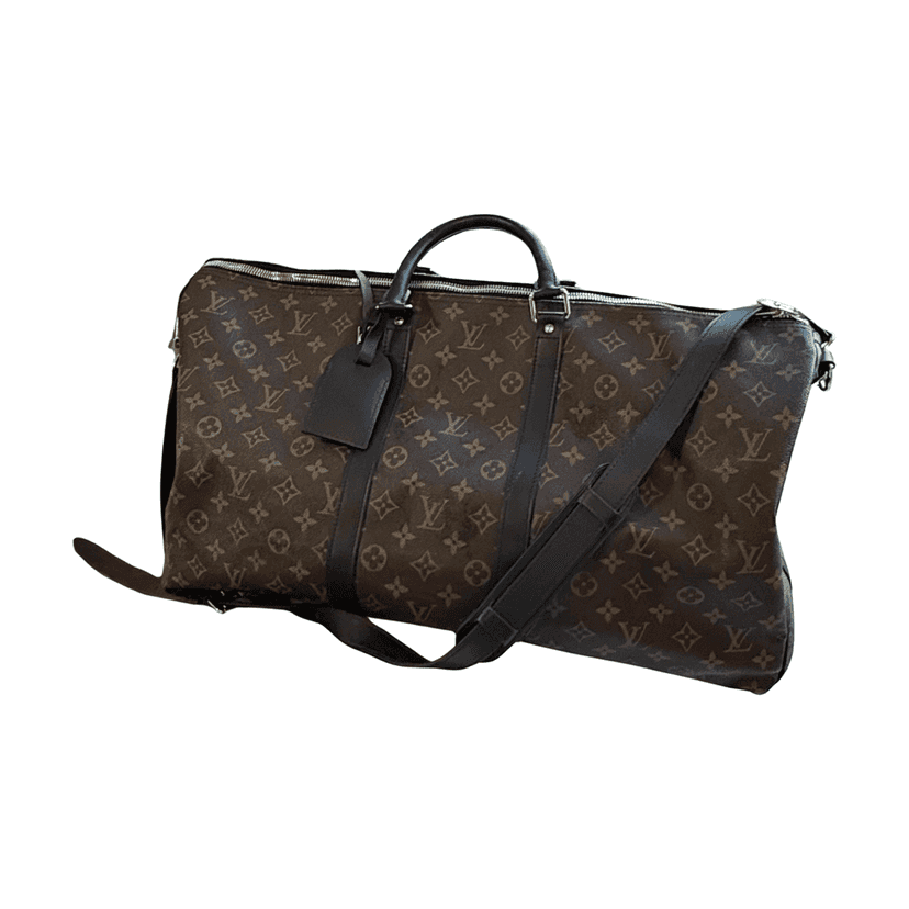 Louis Vuitton Keepal 50 Brown Leather Very good condition - Front View