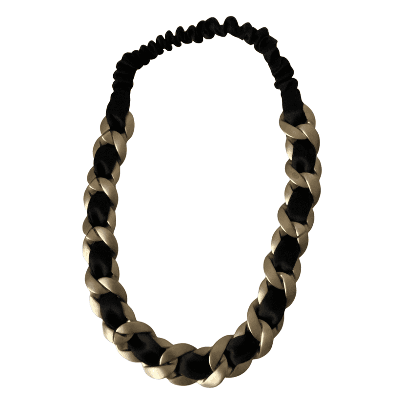 Chanel Necklace/Headband Black Never worn - Front View