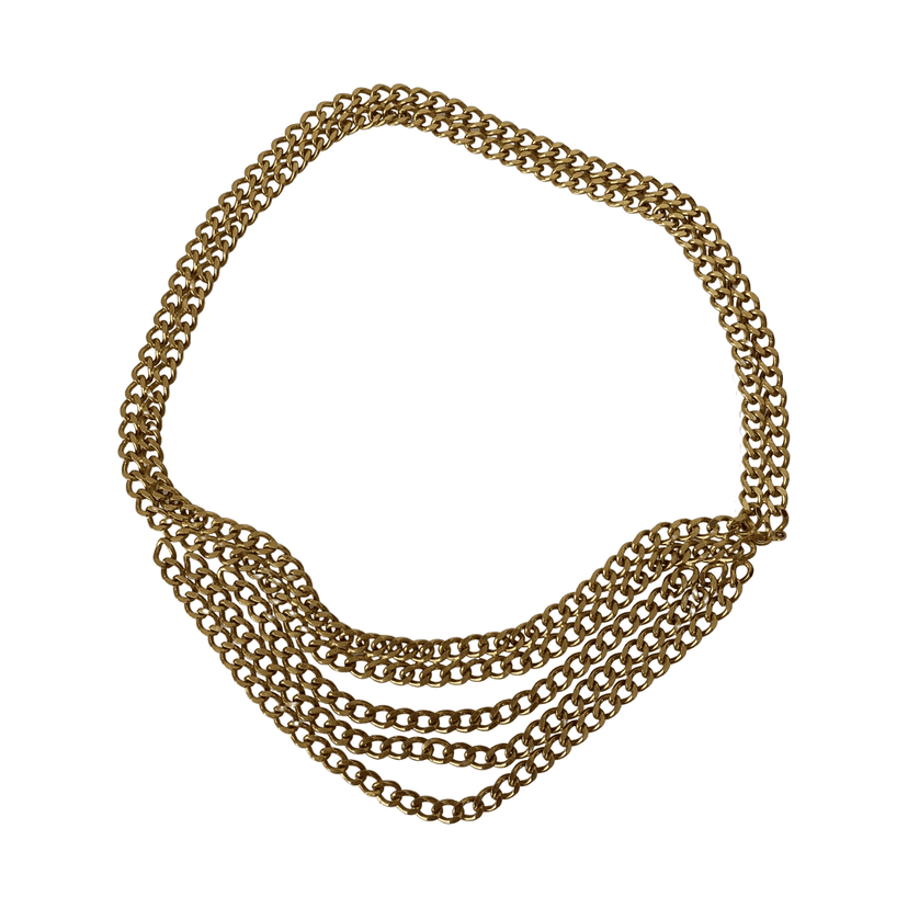 Chanel Chain Belt Gold Very good condition - Front View