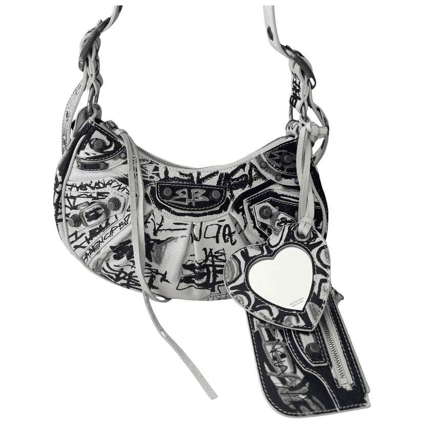 Balenciaga Le Cagole White Leather Never worn - Front View