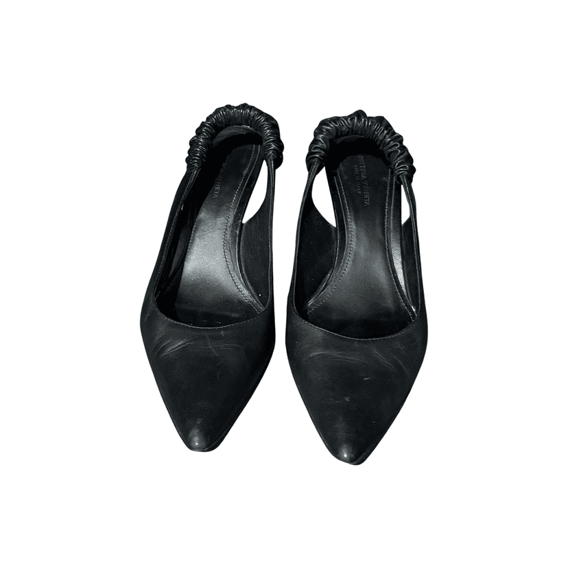 Bottega Veneta Heels Good Condition Black Leather Very good condition - Front View