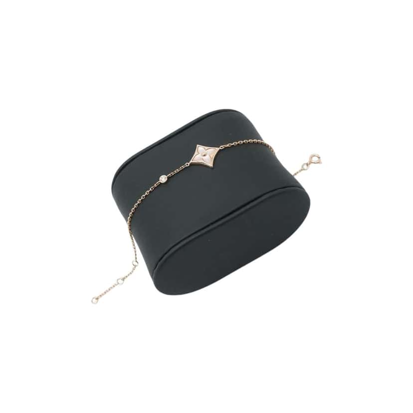 Louis Vuitton Color Blossom BB Star Bracelet, Pink Gold, White Mother-of-Pearl and Diamond Pink Gold Good condition - Front View