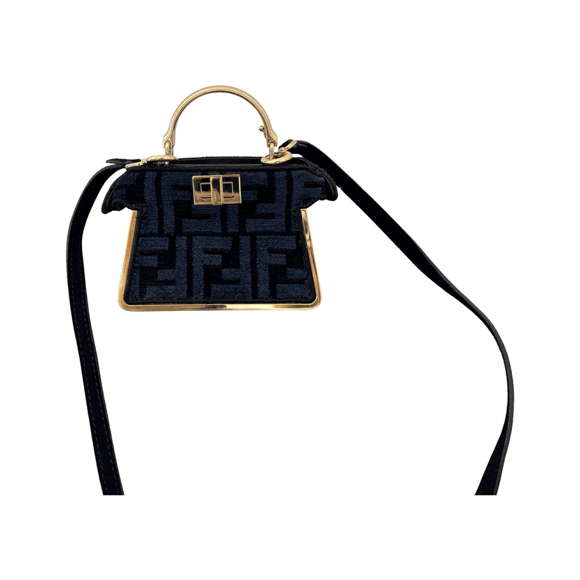 Fendi Nano Peekaboo Blue Never worn - Front View