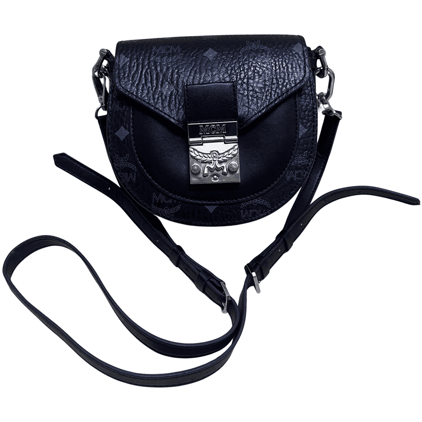MCM Patricia Black Leather Very good condition - Front View