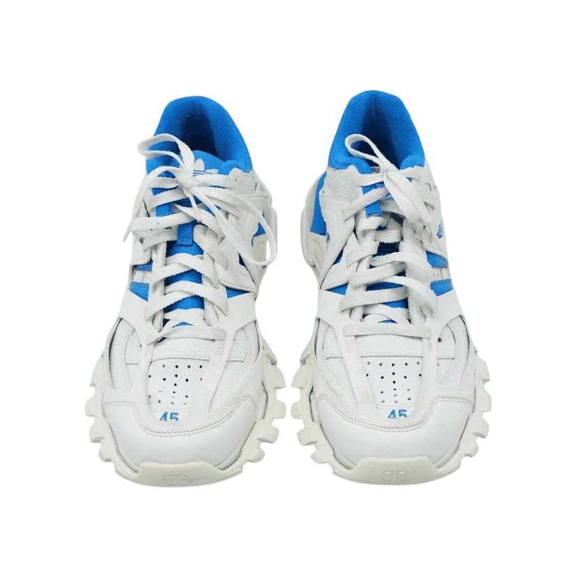Balenciaga Balenciaga x Adidas Track Forum Sneakers White & Blue Size 45 White Fair condition - Front View
