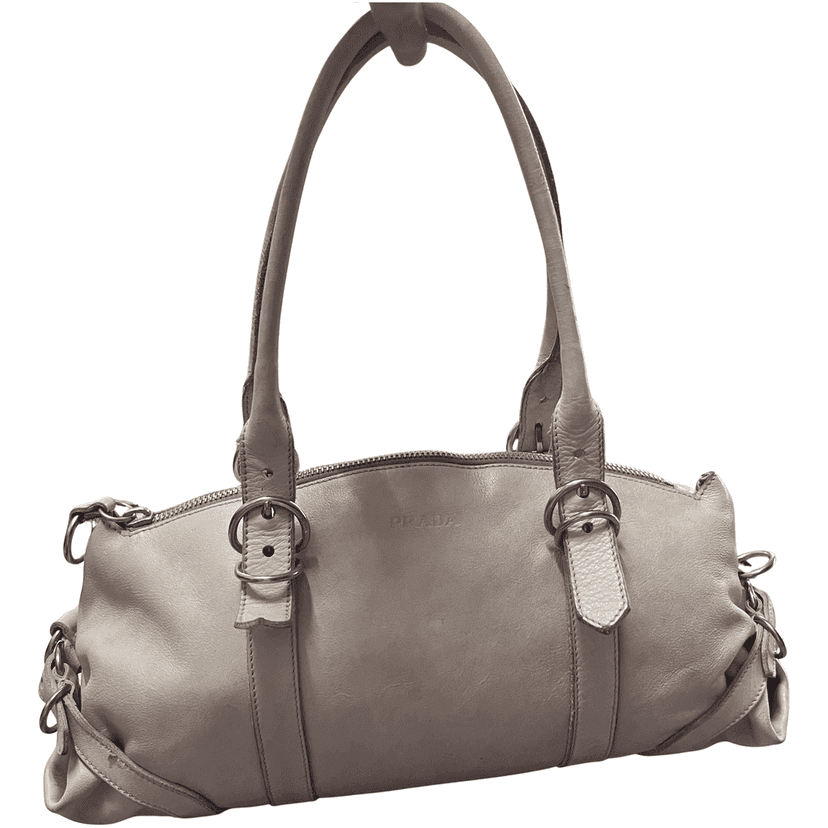 Prada Leather Beige Beige Leather Very good condition - Front View