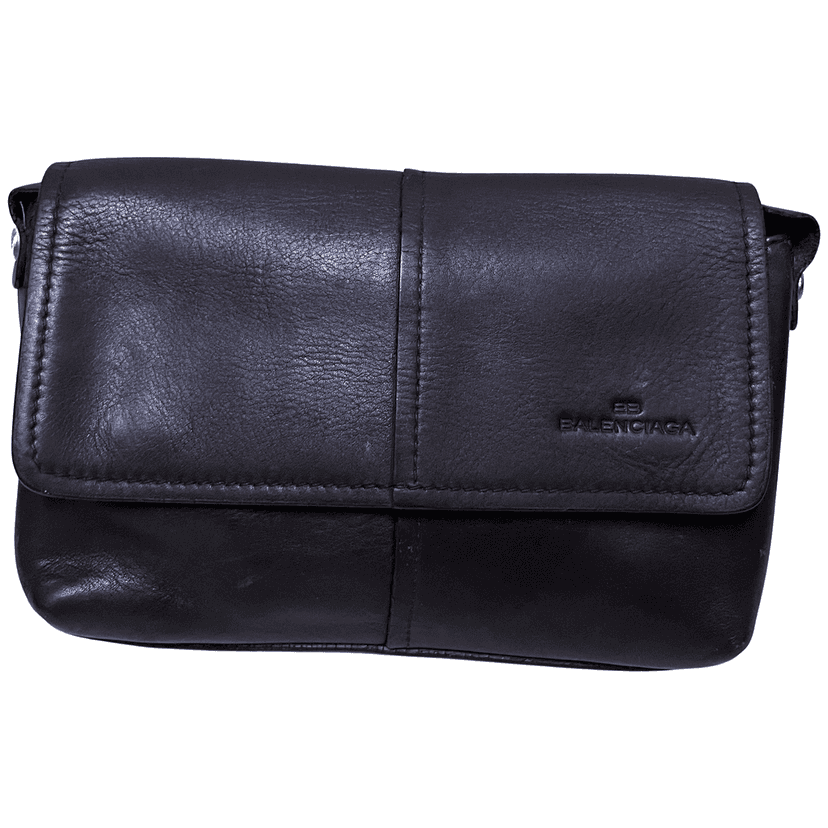 Balenciaga Leather Clutch Brown Leather Very good condition - Front View