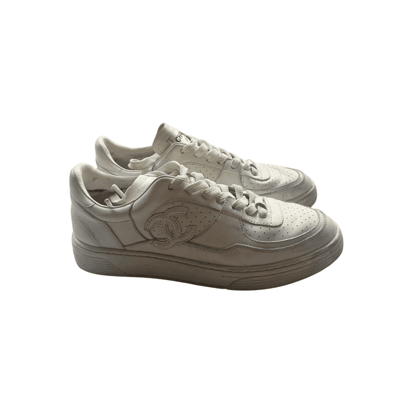 Chanel Chanel Sneakers Size 39 White Leather Very good condition - Front View