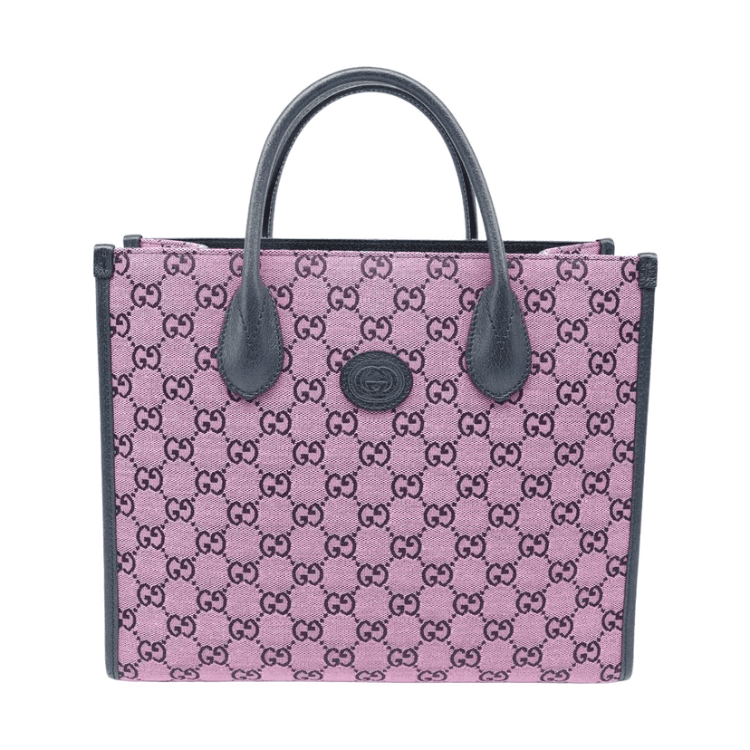Gucci GG Supreme Canvas Multicolor Small Handbag Pink Pink Canvas Good condition - Front View