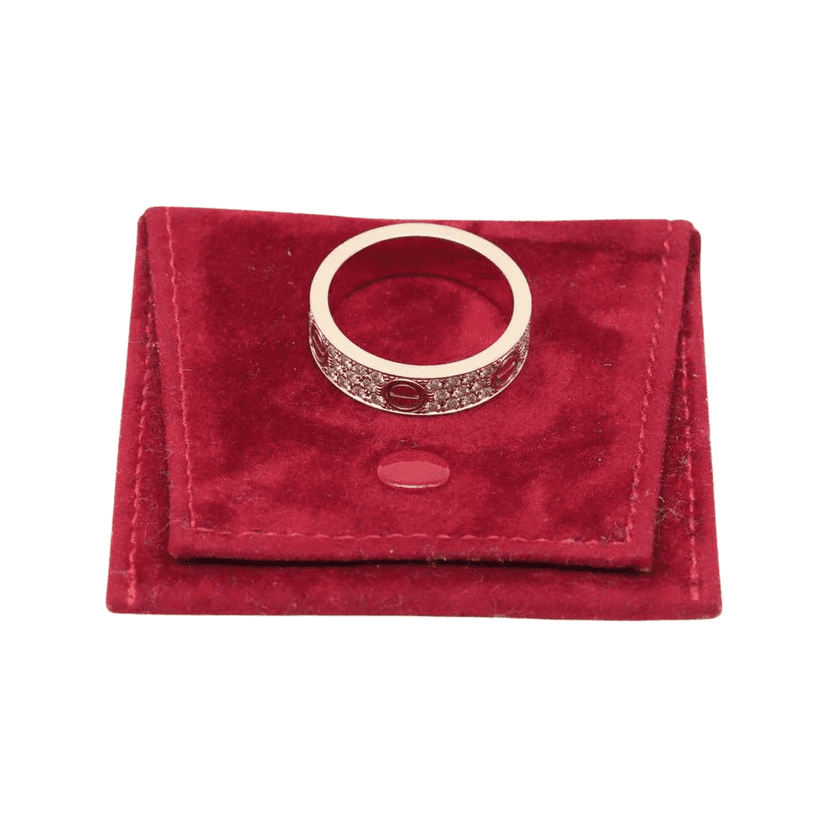 Cartier Love Ring 18K Yellow Gold with Diamond YEP977 Size:68 12.73 g Gold Good condition - Front View