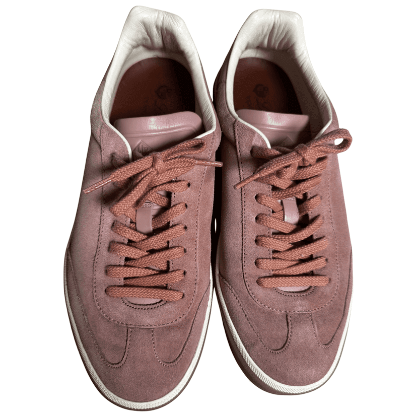 Loro Piana Tennis Walk Pink Suede Very good condition - Front View