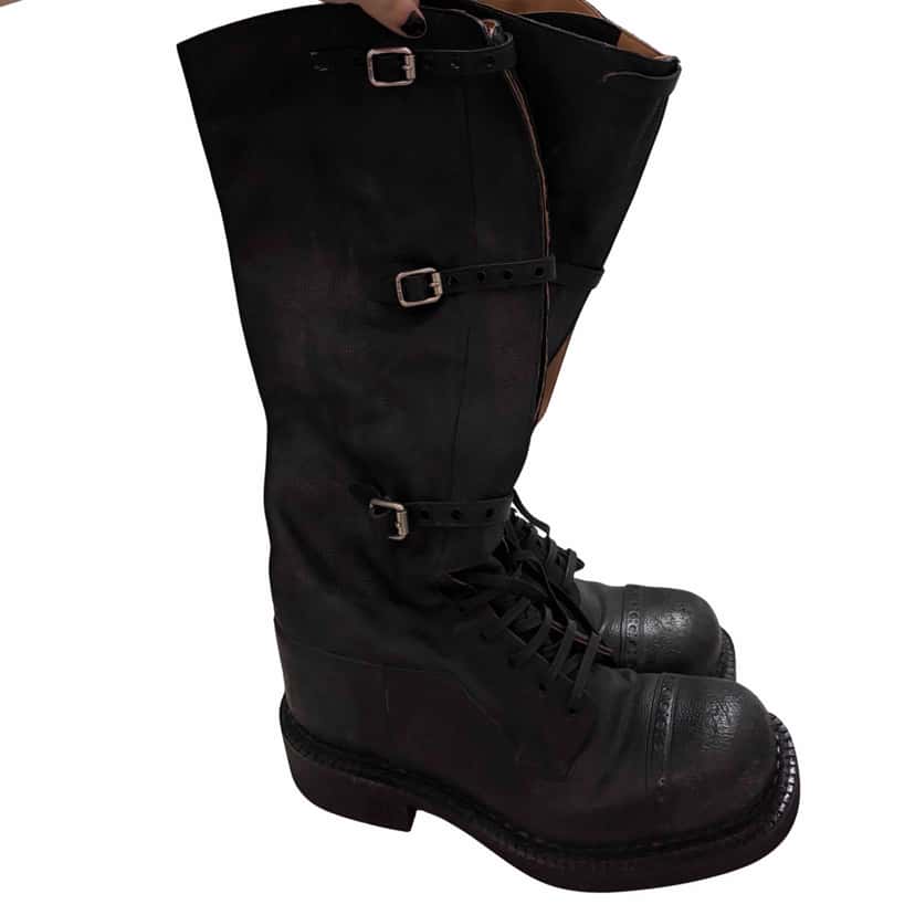 Miu Miu Miu Miu Leather Boots Black Leather Very good condition - Front View