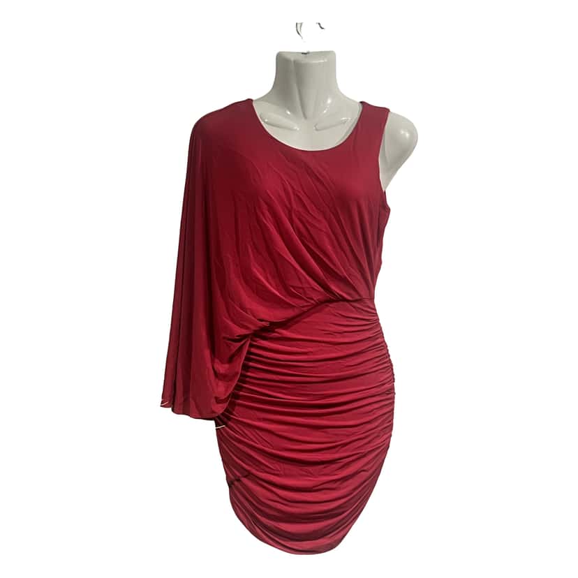 Bcbg Max Azria Flattering Body Dress Red Polyamide Very good condition - Front View