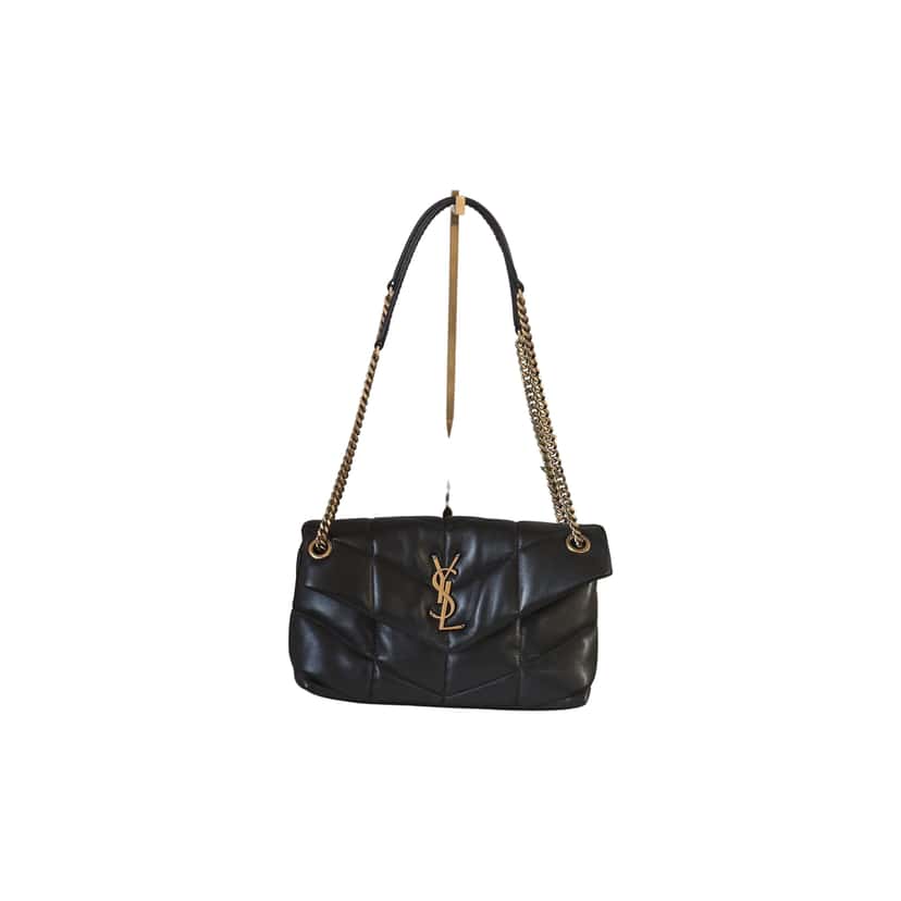 Saint Laurent Saint Laurent Puffer Bag Black Leather Very good condition - Front View