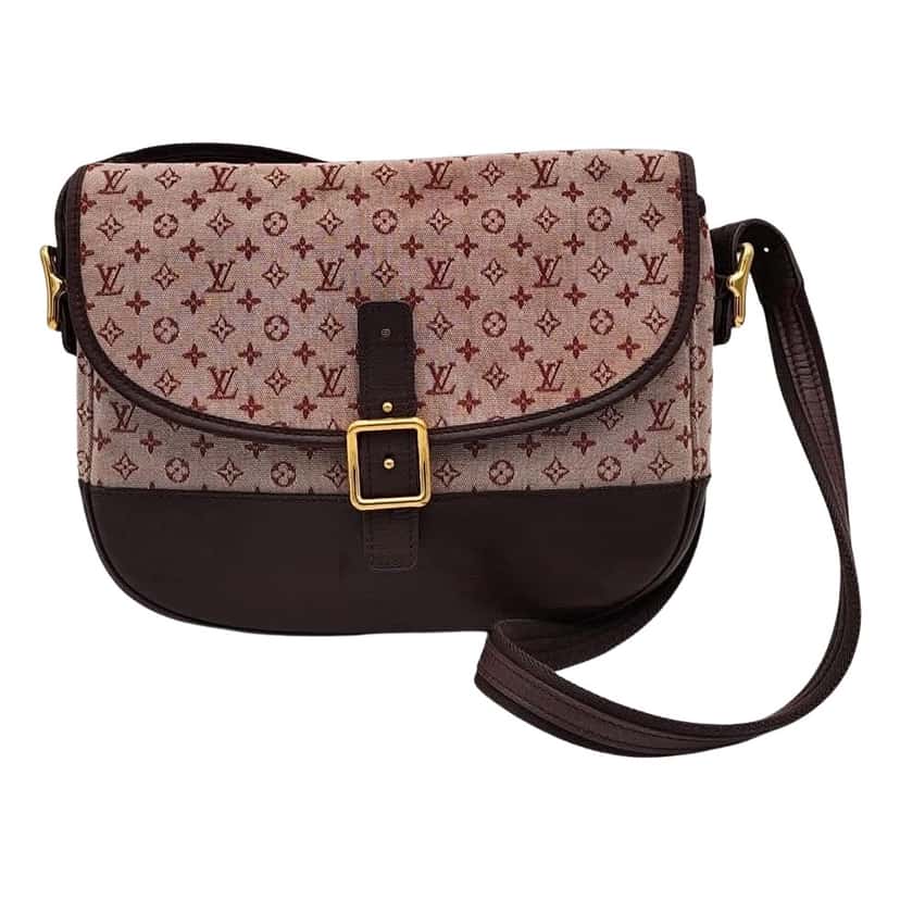 Louis Vuitton Mini Lin Marjorie Shoulder Burgundy Canvas Good condition - Front View