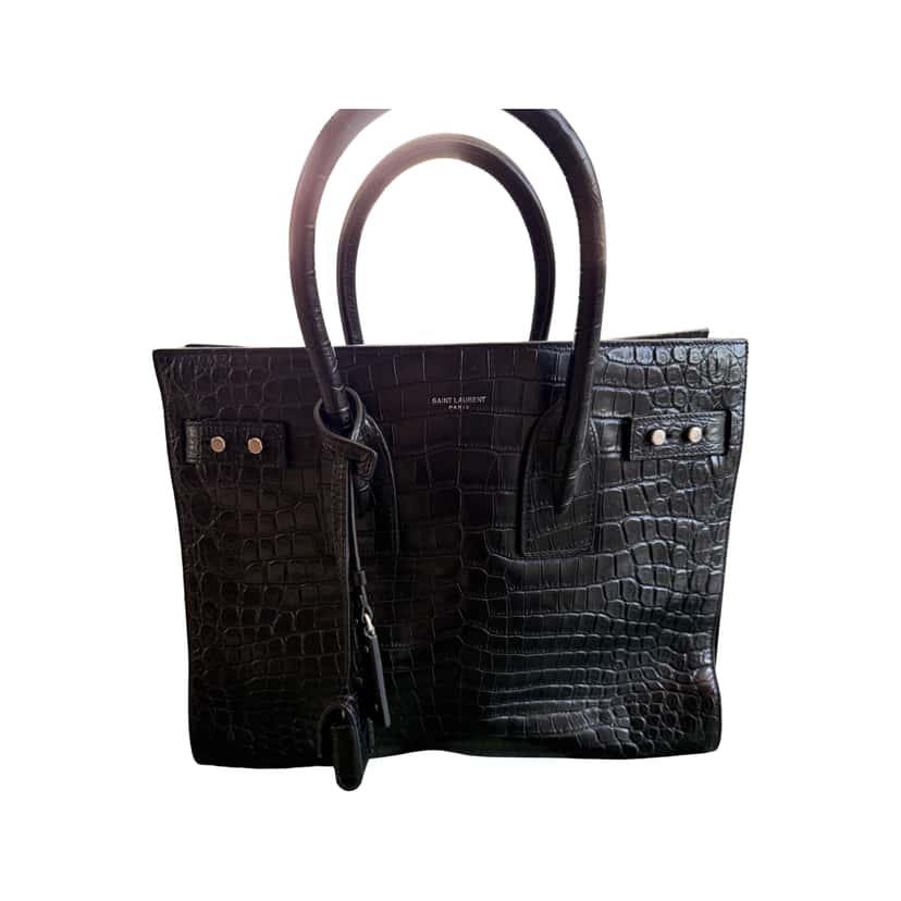 Saint Laurent Sac du Jour Black Leather Very good condition - Front View