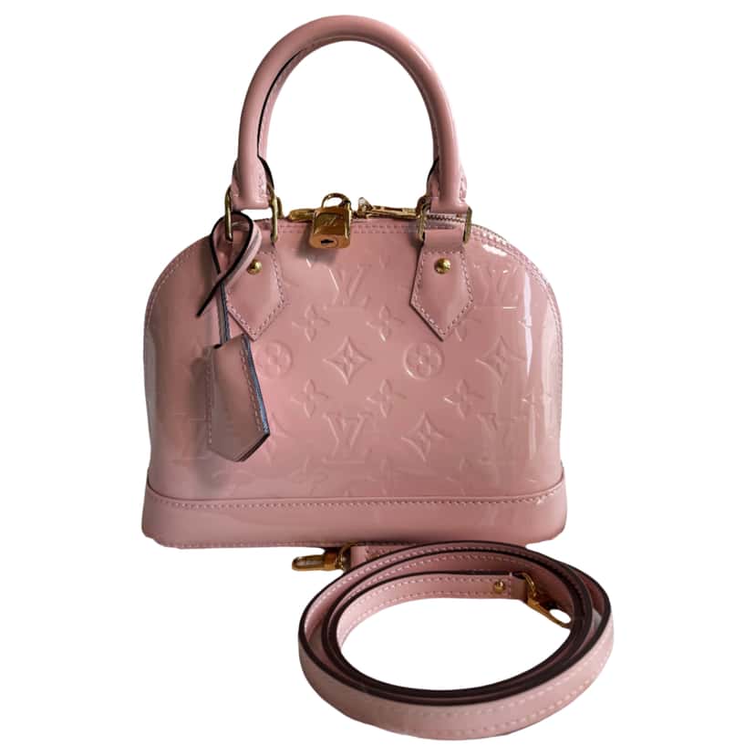 Louis Vuitton Vernis Alma BB Pink Leather Never worn - Front View