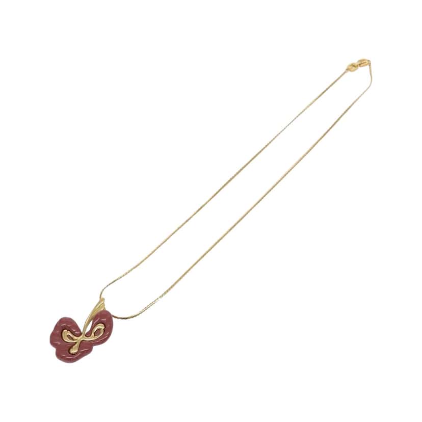 Givenchy Vintage Necklace Gold Metal Good condition - Front View
