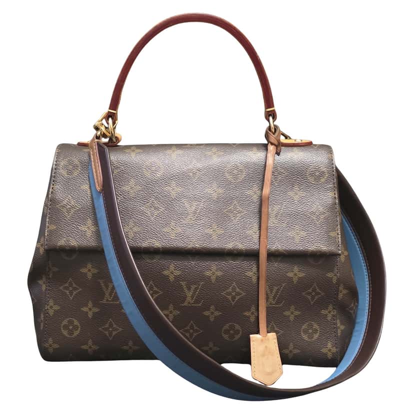 Louis Vuitton Cluny MM Handbag Brown Canvas Very good condition - Front View
