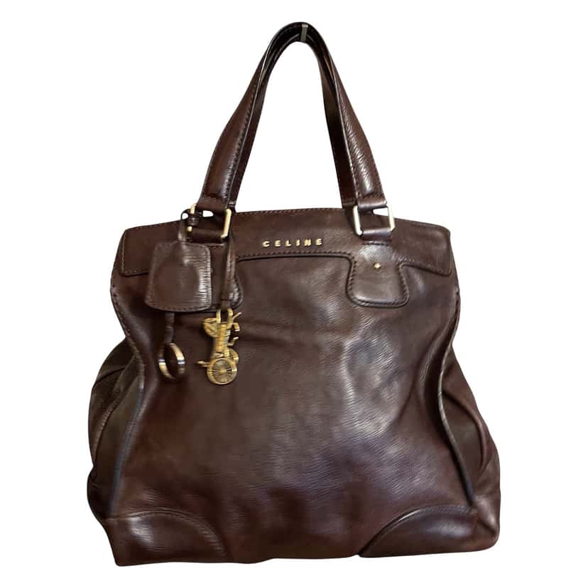 Celine Beautiful handbag Céline Orlov Brown Leather Good condition - Front View