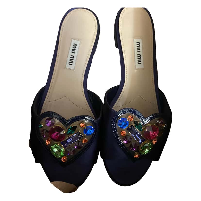 Miu Miu Stunning Miu Miu sandals Purple Satin Very good condition - Front View