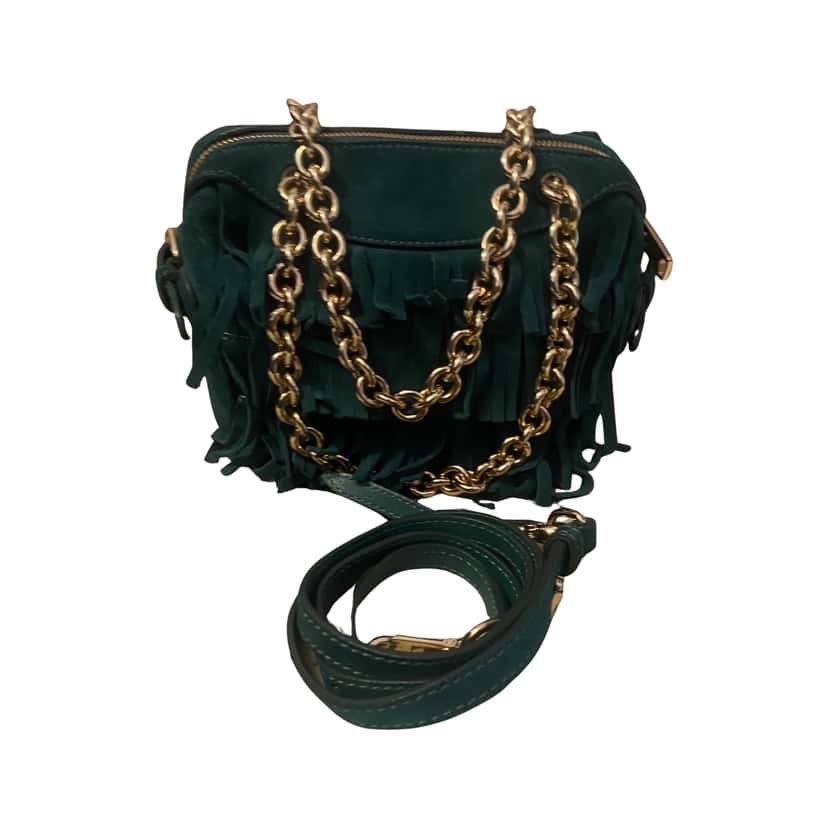 Burberry Burberry Mini Bee Bag Green Suede Very good condition - Front View